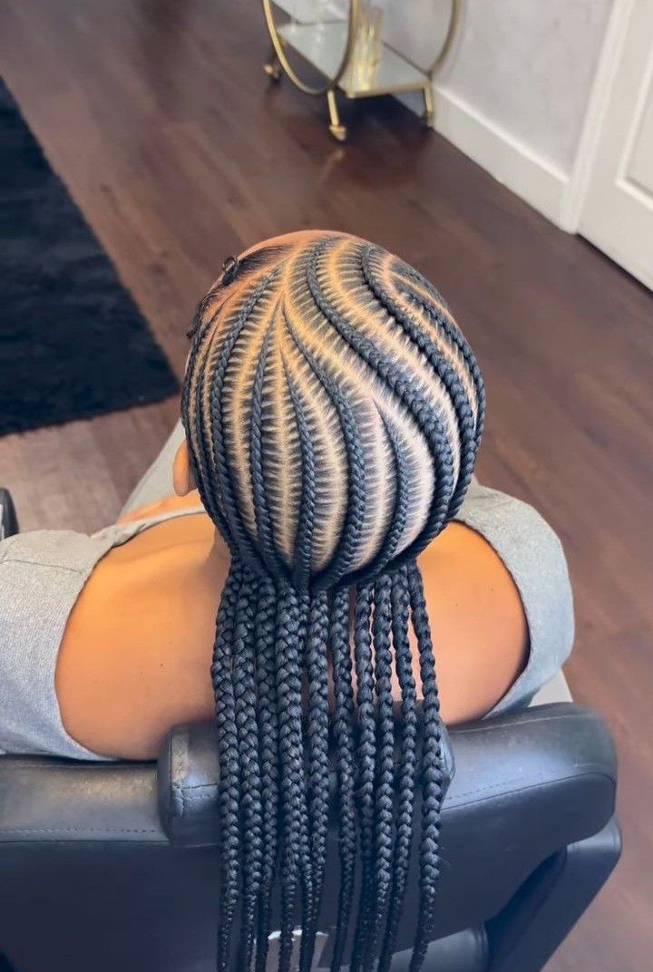 CONROWS BRAIDS - MARCOUSSI - NATTE LIBERIENNE - (Sans mèches)
