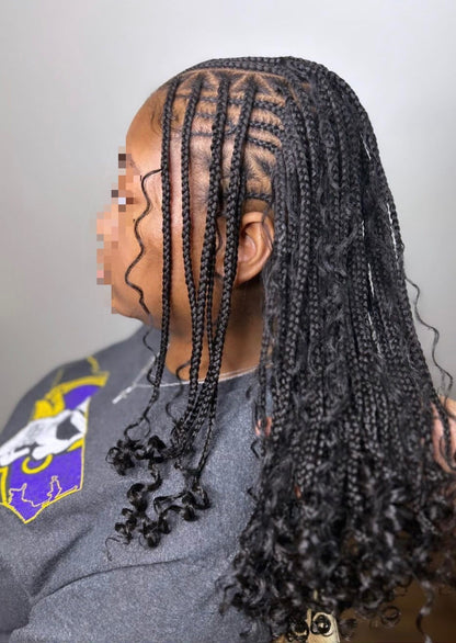 FULANI BOHO/ LEMONADE BOHO BRAIDS (Avec mèches)
