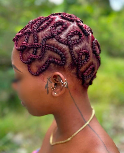 CONROWS BRAIDS - MARCOUSSI - NATTE LIBERIENNE -  (Sans mèches)