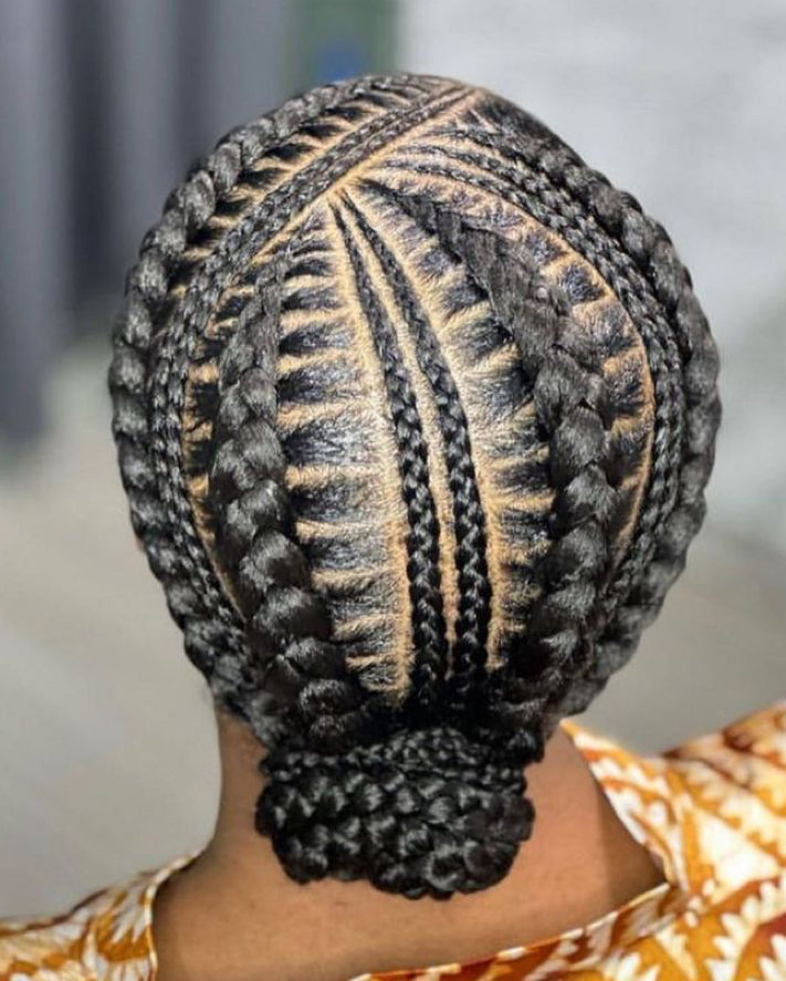 CONROWS BRAIDS / NATTE LIBERIENNE  (Avec mèches)