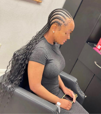 CONROWS BRAIDS - MARCOUSSI - NATTE LIBERIENNE -  (Sans mèches)