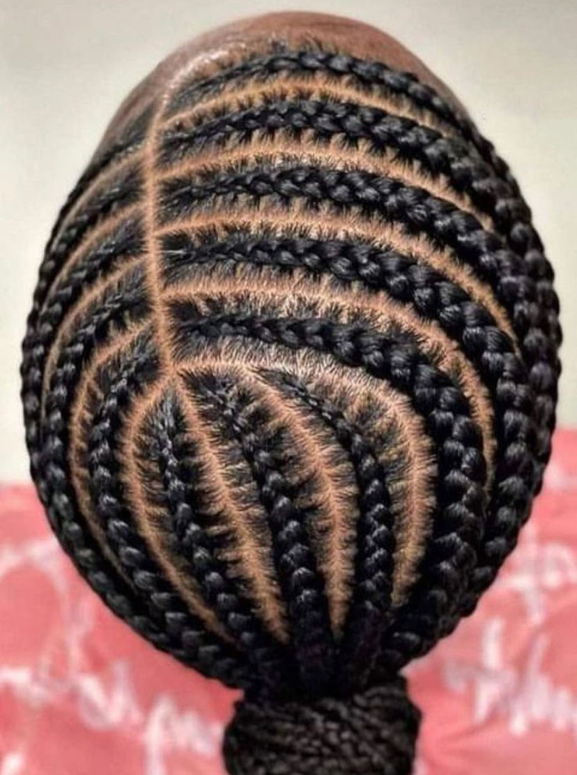 CONROWS BRAIDS / NATTE LIBERIENNE  (Avec mèches)