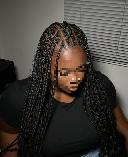 FULANI BOHO/ LEMONADE BOHO BRAIDS (Avec mèches)
