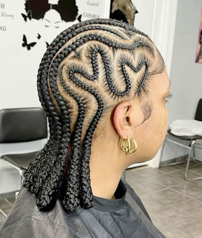 CONROWS BANTU BRAIDS  (Avec mèches)