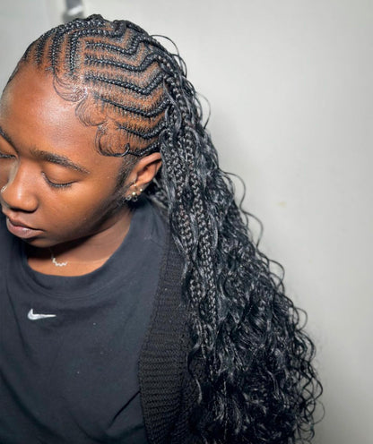 FULANI BOHO/ LEMONADE BOHO BRAIDS (Avec mèches)