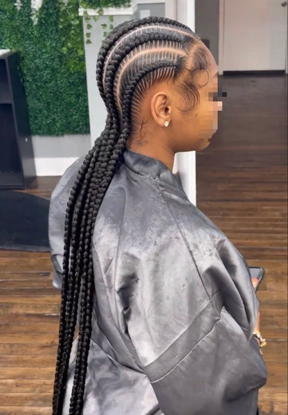 CONROWS BRAIDS - MARCOUSSI - NATTE LIBERIENNE -  (Sans mèches)