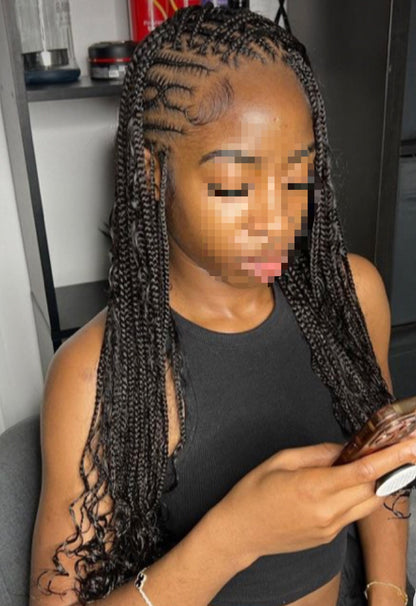 FULANI BOHO/ LEMONADE BOHO BRAIDS (Avec mèches)