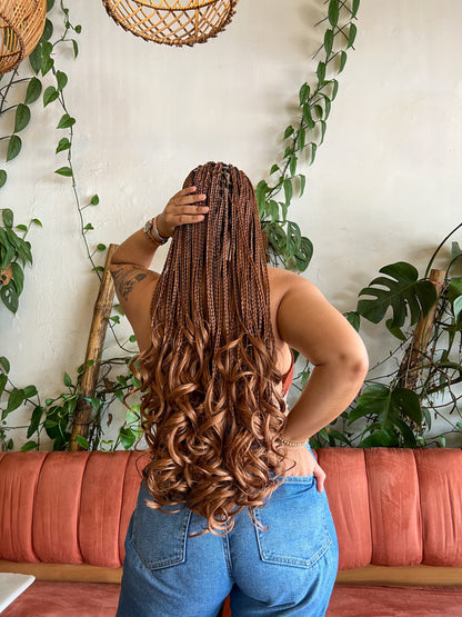 FRENCH CURL / CURLY BRAID (Avec mèches)