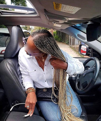 KNOTLESSBRAID - BOX BRAID - SENEGALAISE BRAID - FRENCH CURL (Sans mèches)