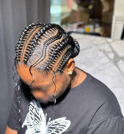 CONROWS BRAIDS - MARCOUSSI - NATTE LIBERIENNE -  (Sans mèches)