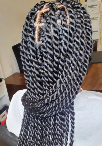 KNOTLESSBRAID - BOX BRAID - SENEGALAISE BRAID - FRENCH CURL (Sans mèches)