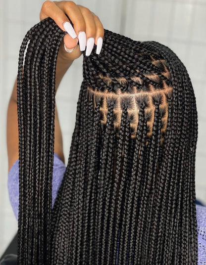 KNOTLESSBRAID - BOX BRAID - SENEGALAISE BRAID - FRENCH CURL (Sans mèches)