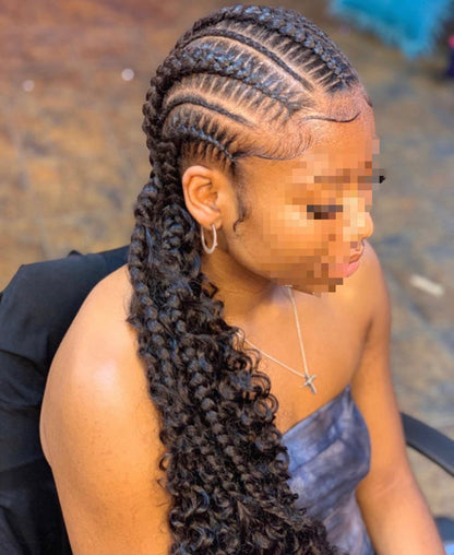 CONROWS BRAIDS - MARCOUSSI - NATTE LIBERIENNE -  (Sans mèches)