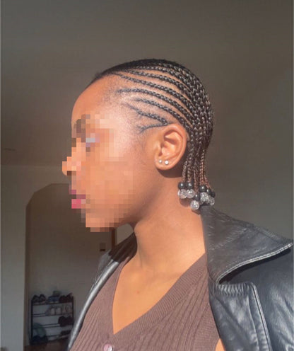 NATTE AFRICAINE (Sans mèches & sur cheveux naturels)