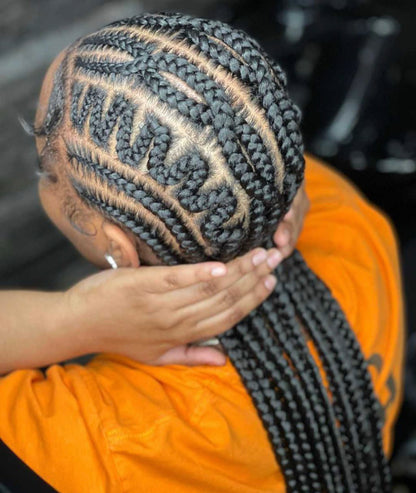 CONROWS BRAIDS - MARCOUSSI - NATTE LIBERIENNE -  (Sans mèches)
