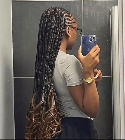 FULANI BRAID - FULANI CURL - JAYDA WAYDA - LEMONADE BRAID - FULANI FRENCH CURL - FULANI BANTU (Sans mèches)