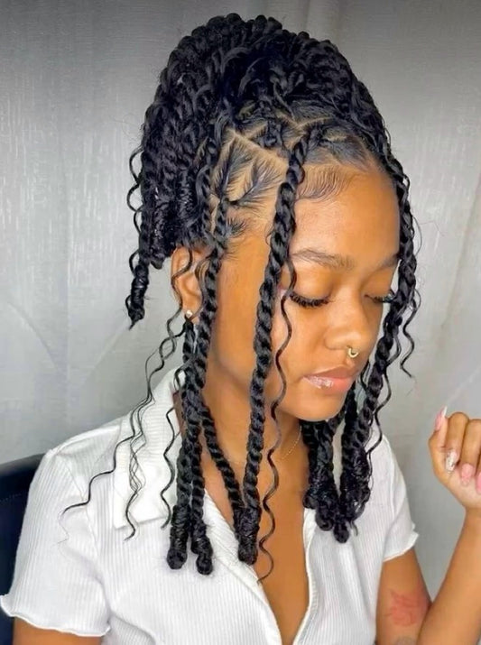 INVISIBLE LOCS / BOHO LOCS (Avec mèches)