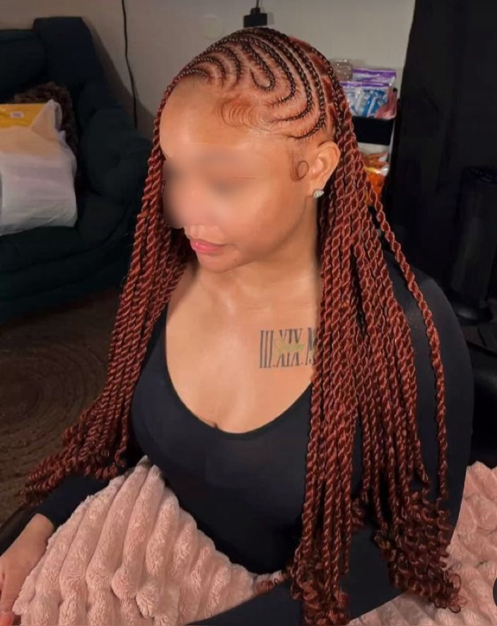 LEMONADE TRIBAL BRAIDS (Avec mèches)