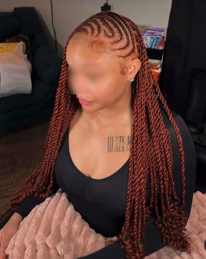 FULANI BRAID - FULANI CURL - JAYDA WAYDA - LEMONADE BRAID - FULANI FRENCH CURL - FULANI BANTU (Sans mèches)