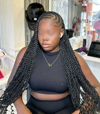 FULANI BRAID - FULANI CURL - JAYDA WAYDA - LEMONADE BRAID - FULANI FRENCH CURL - FULANI BANTU (Sans mèches)
