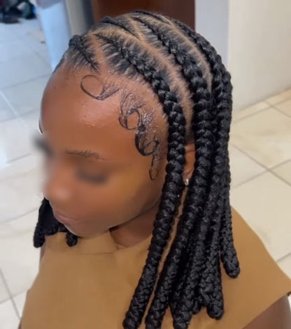 CONROWS BRAIDS - MARCOUSSI - NATTE LIBERIENNE -  (Sans mèches)