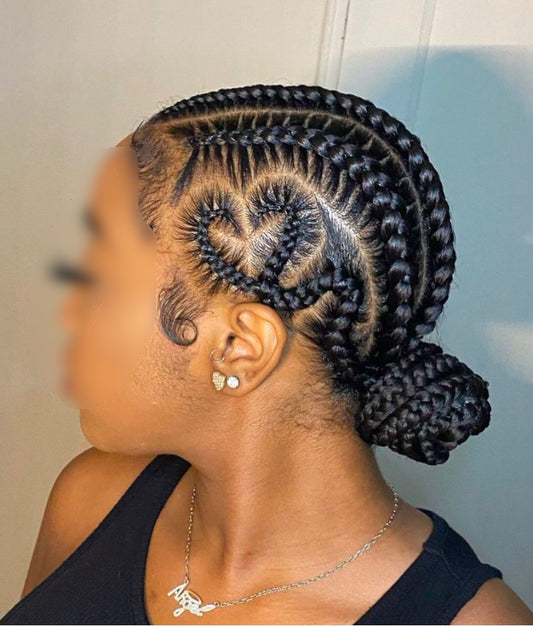 CONROWS BRAIDS / NATTE LIBERIENNE  (Avec mèches)