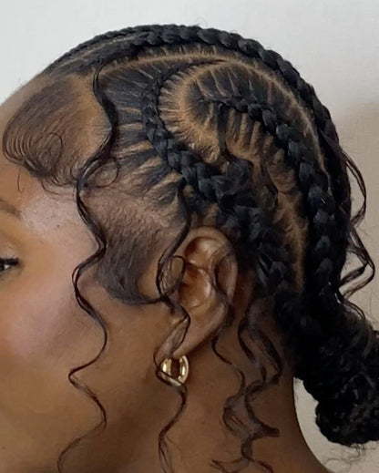 CONROWS BRAIDS - MARCOUSSI - NATTE LIBERIENNE -  (Sans mèches)