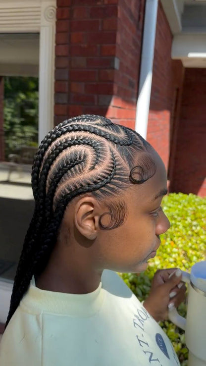 CONROWS BRAIDS - MARCOUSSI - NATTE LIBERIENNE -  (Sans mèches)