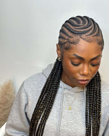 CONROWS BRAIDS - MARCOUSSI - NATTE LIBERIENNE -  (Sans mèches)