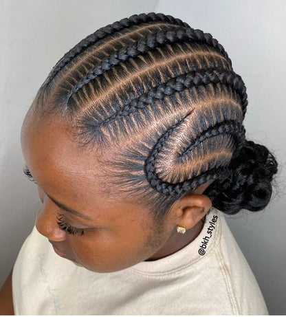 CONROWS BRAIDS - MARCOUSSI - NATTE LIBERIENNE -  (Sans mèches)